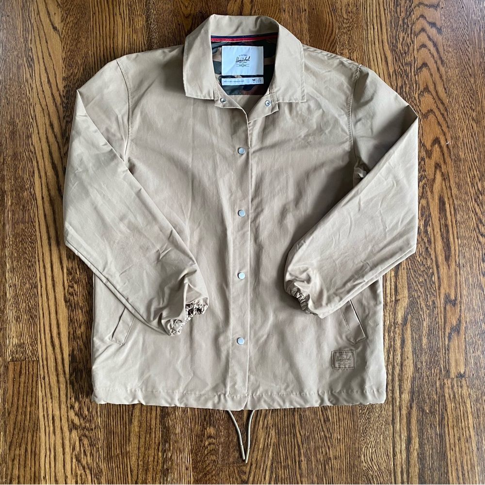 Herschel Supply Voyager Coach's Jacket Water-Resistant in Khaki